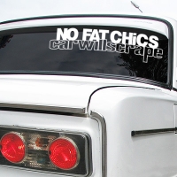 Наклейка на авто "No Fat Chics"